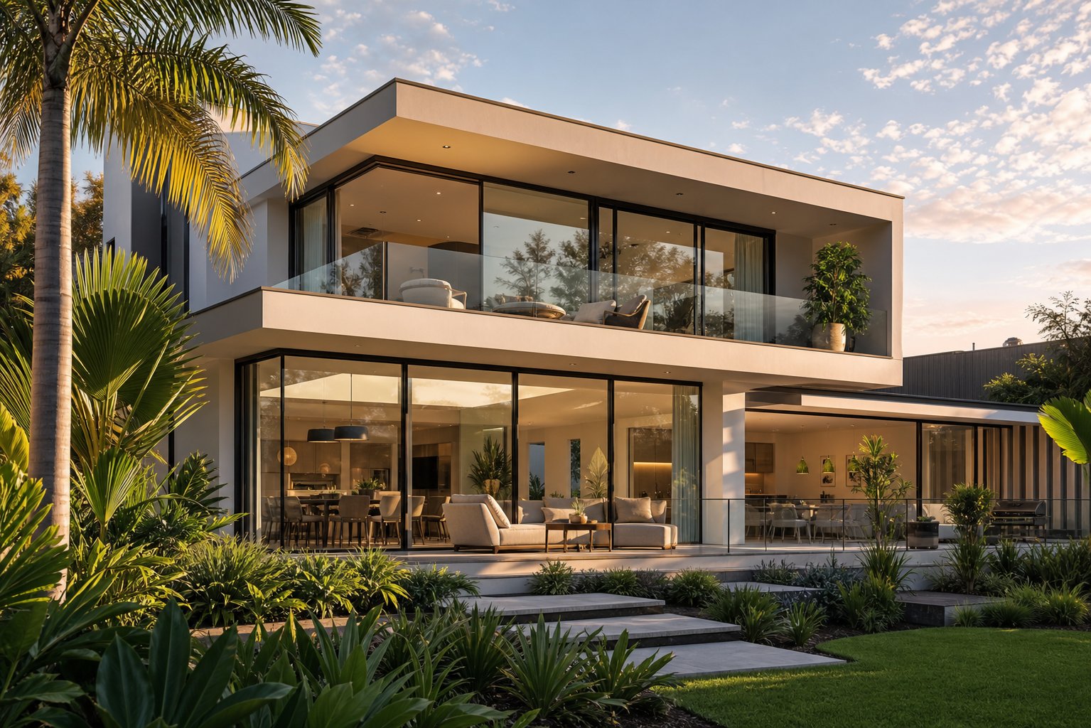 modern aluminium window system on a contemporary australian home showcasing integrated beading and precision engineered frames