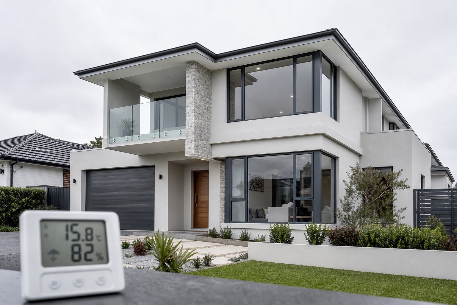 overcast mornings with mild temperatures and low humidity provide ideal conditions for spray painting aluminium frames outdoors
