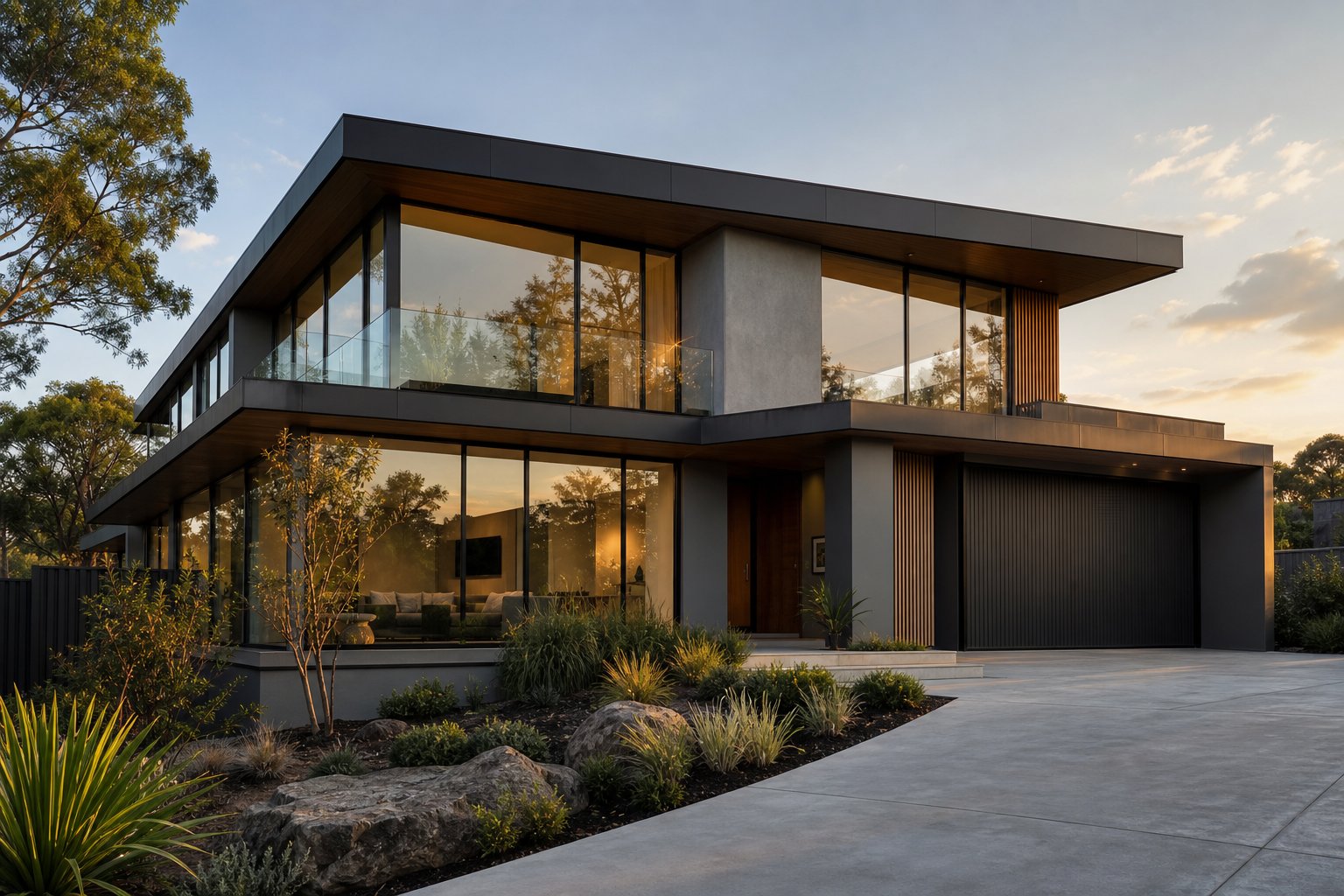 premium aluminium window system on a modern australian home built to certified performance standards