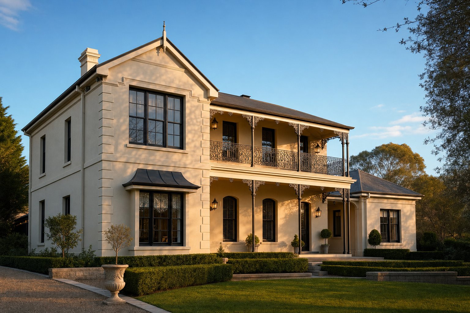 slimline aluminium windows with steel look detailing complement period properties while meeting modern standards