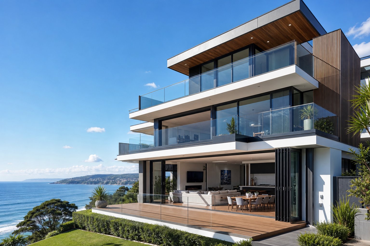 thermally broken aluminium frames maintain their appearance and performance in harsh coastal conditions for decades