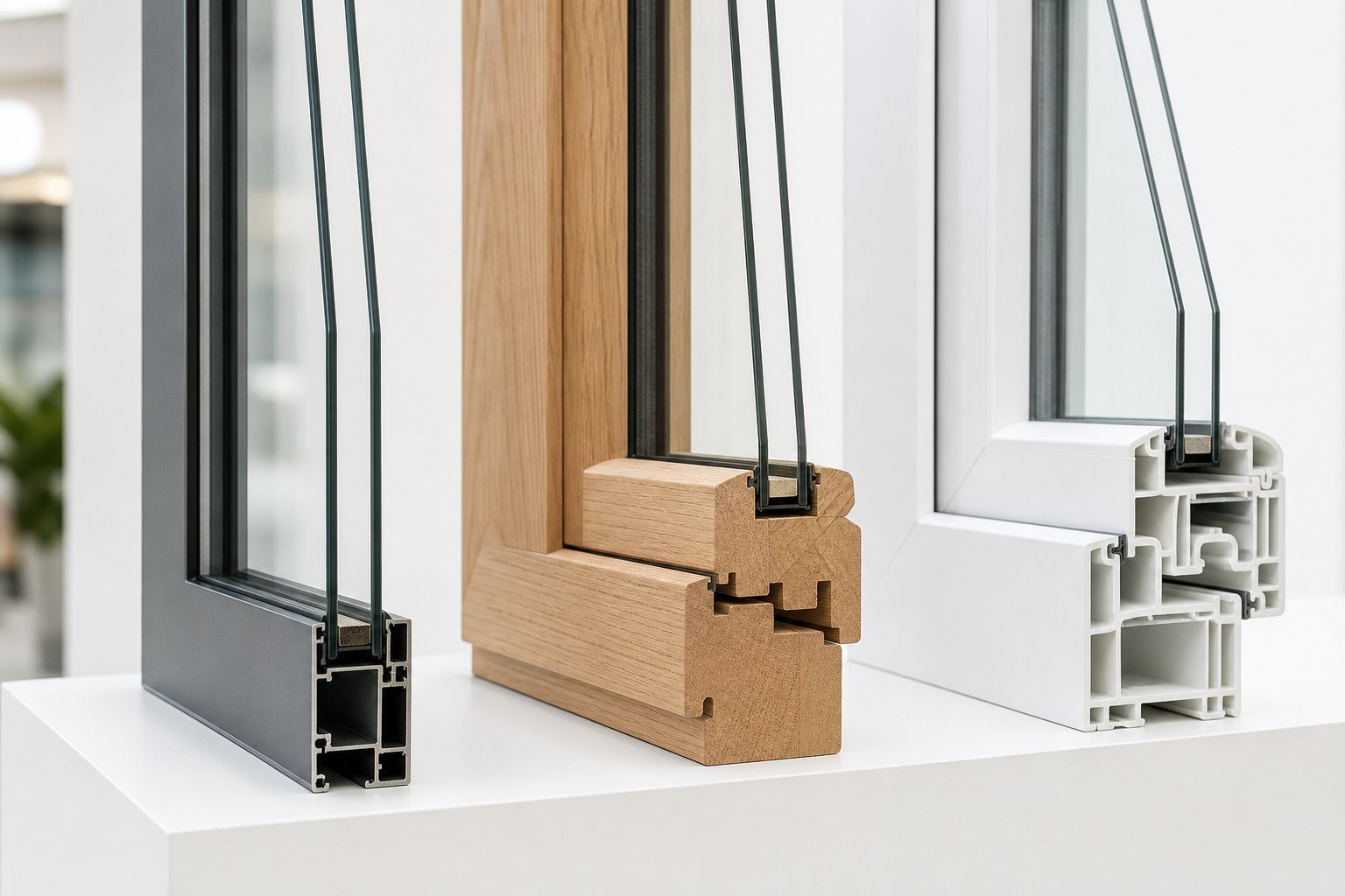 aluminium window profiles achieve slimmer sightlines than timber or upvc allowing more glass area and natural light