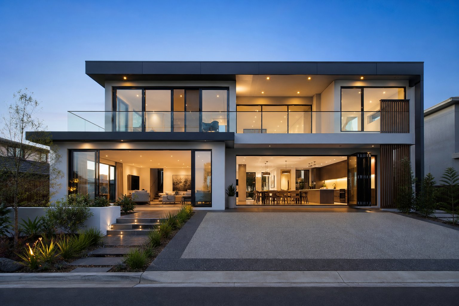 completed aluminium window upgrade across a modern australian home