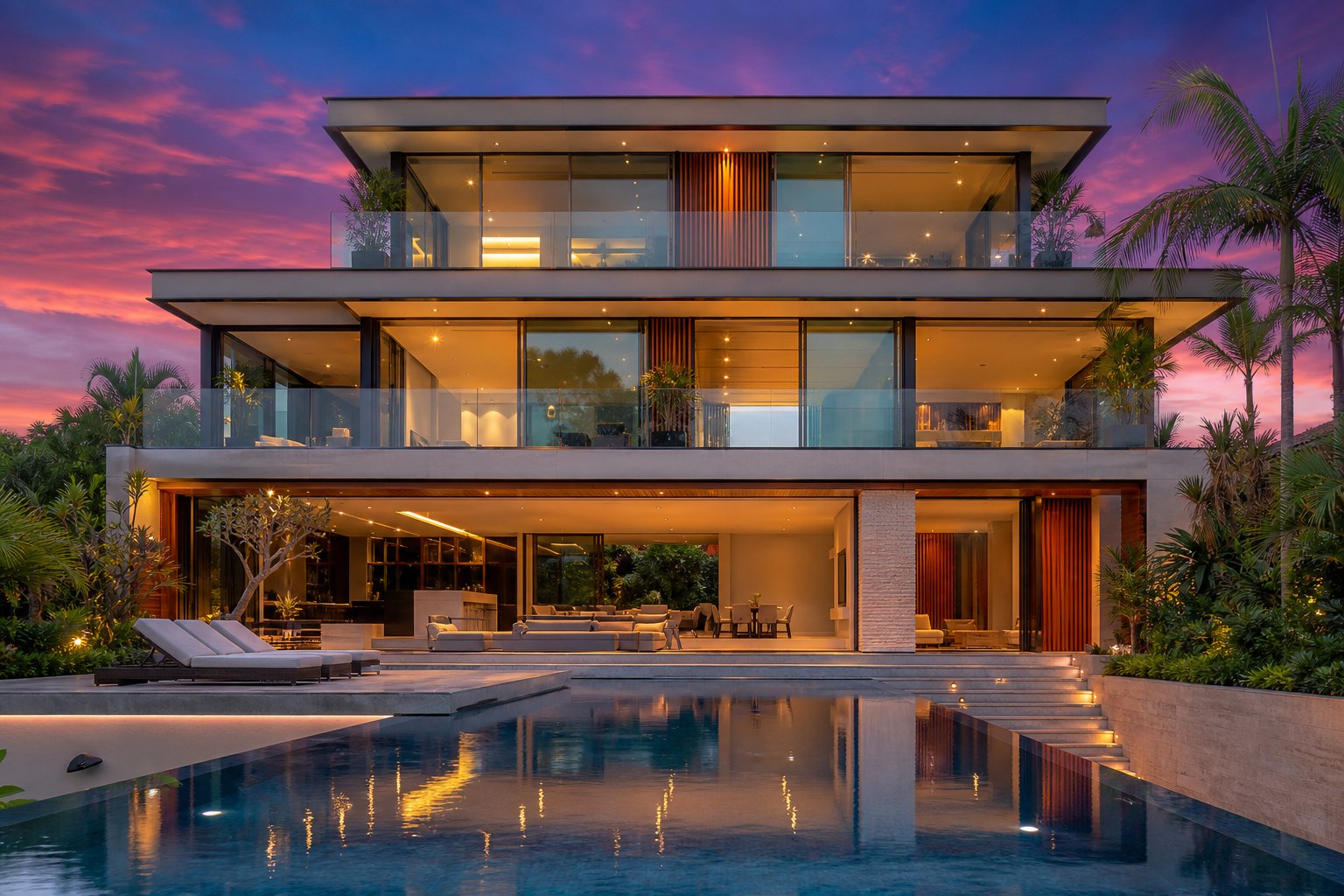 premium thermally broken aluminium window system with high performance double glazing on a luxury australian residence