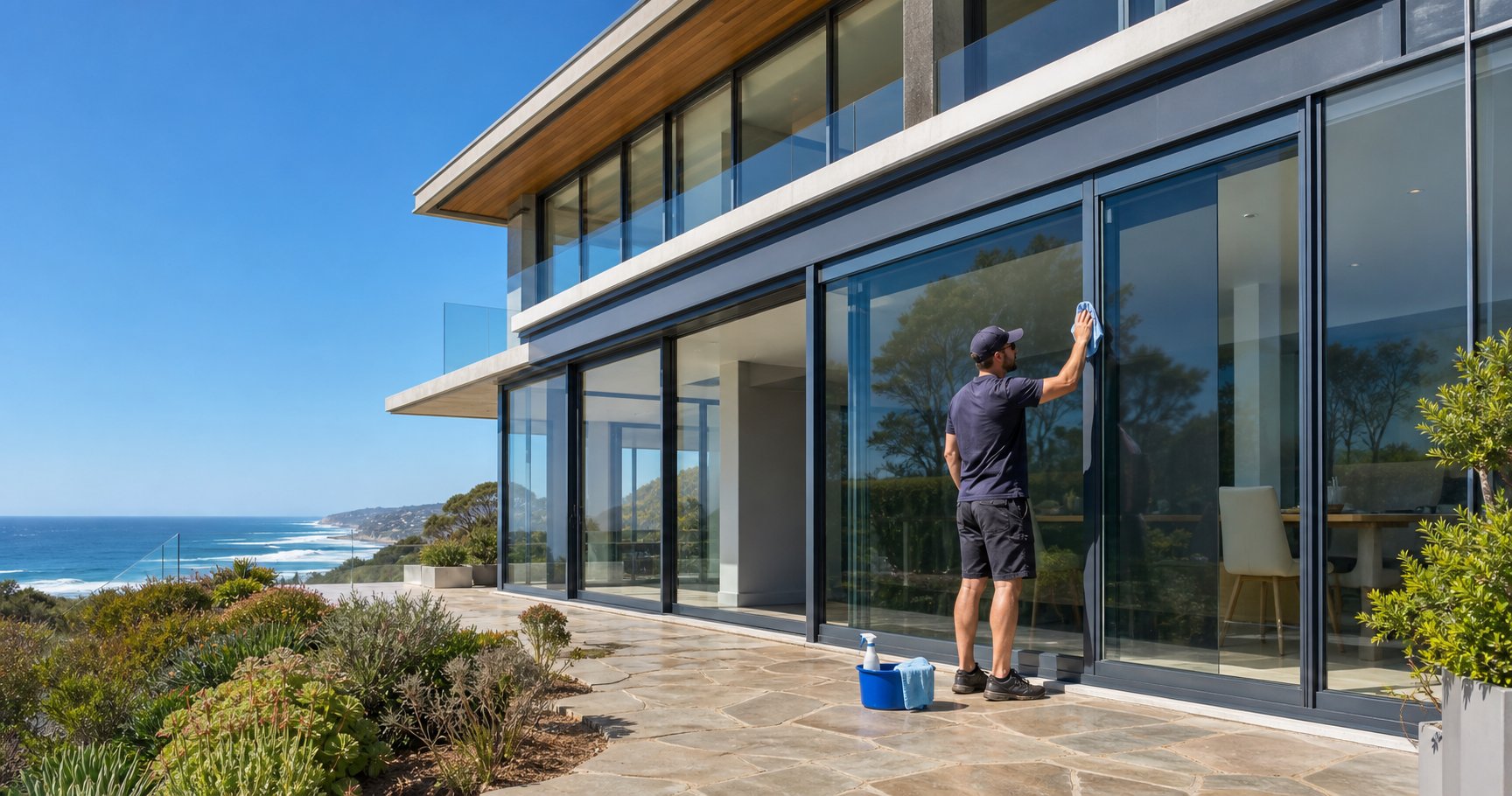 regular cleaning of aluminium window frames in coastal environments prevents salt buildup and corrosion